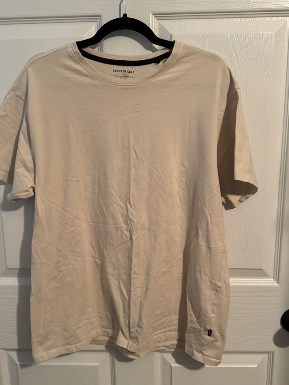 Kenneth Cole Men's Crew Neck T-Shirt in Beige